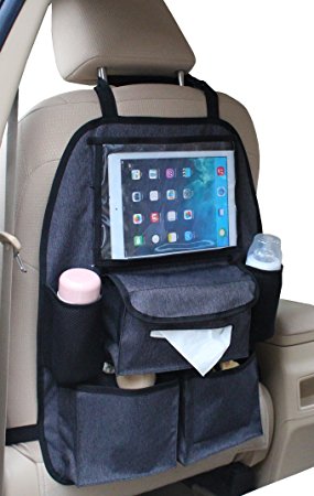 Organiseur Siège Voiture 2026 – Compartiments Clés, Téléphone, Portefeuille – Cuir Synthétique – Compatible Airbag – Stable Anti-Dérapant